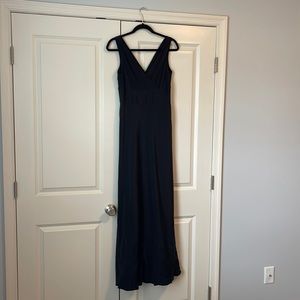 J Crew Formal Long Black Dress Size 8